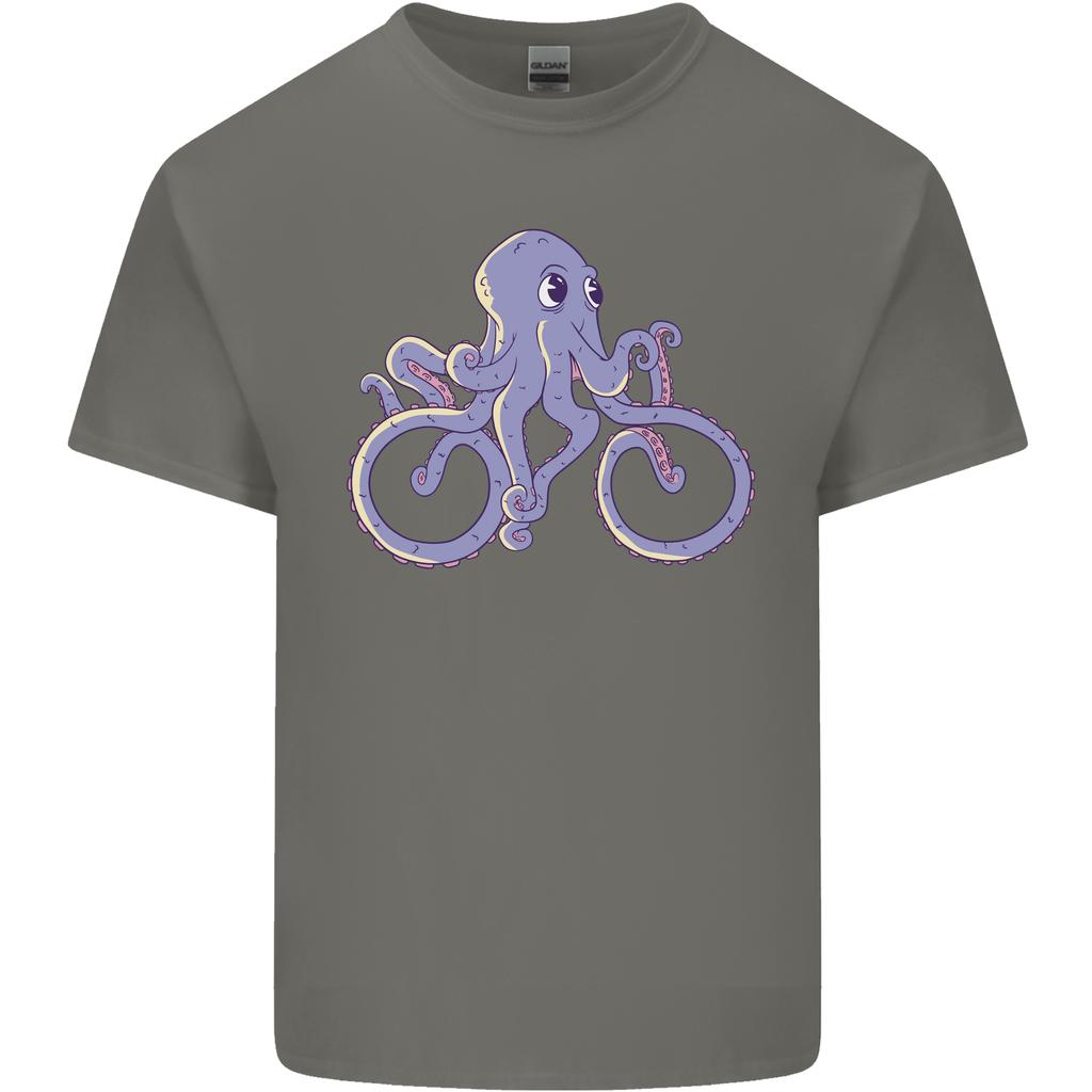 A Cycling Octopus Funny Cyclist Bicycle Unisexs Light Cotton TShirt