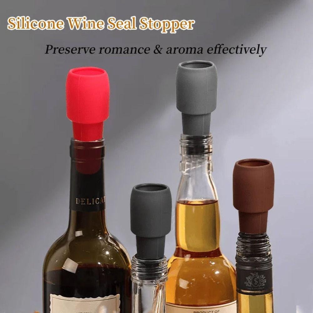 Silicone Red Wine Sealer Sparkling Wine Bottle Stopper Wine Sealer Silicone Wine Stopper