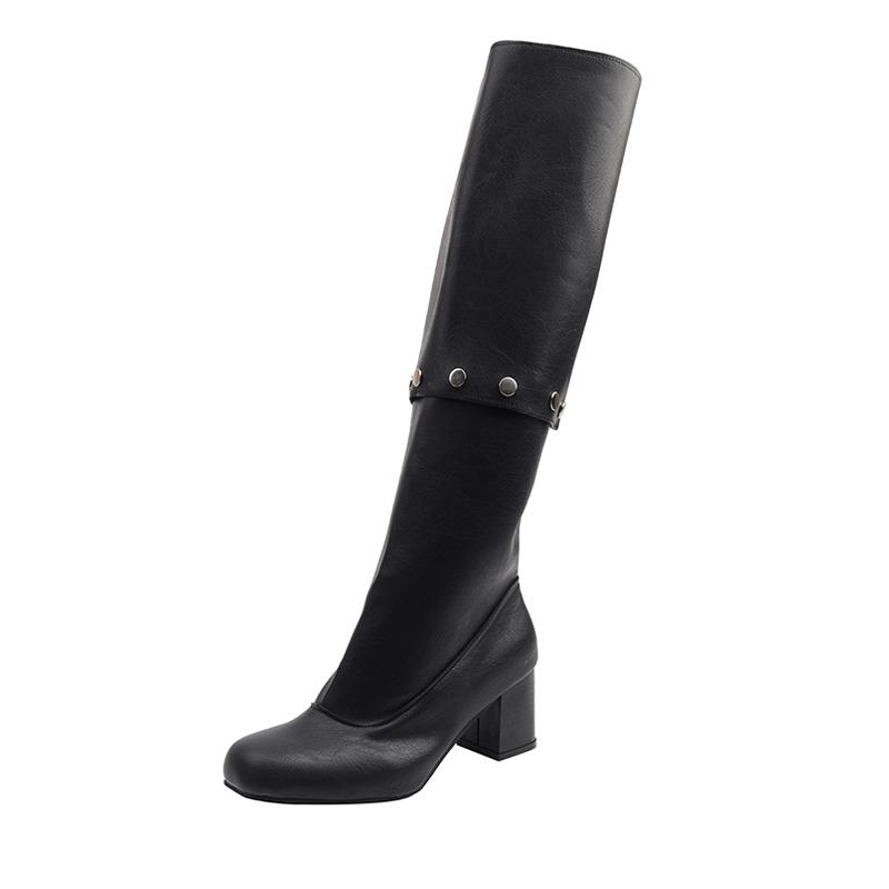 Fashion High Boots for Women High Heels Designer Shoes Chunky Fashion Pumps Winter 2025 Dress New Cozy Dress Luxury Chelsea Boots Mujer