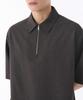 MUSINSA STANDARD Crease Relaxed Half Zip-Up Shirt [Gunmetal]