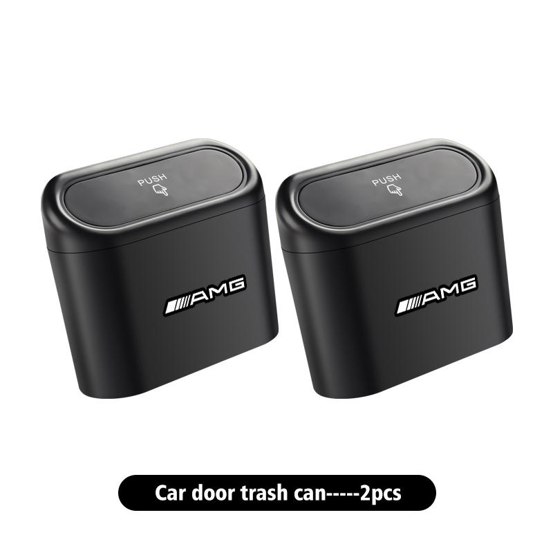 hzrm1 Portable Car Trash Can Door Side Hanging Storage Container Interior Accessories For Mercedes Benz W202 W212 W126 W140 W168 W177