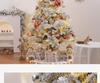 High-End Snowy White Flocked Christmas Tree for Home & Living Room Décor