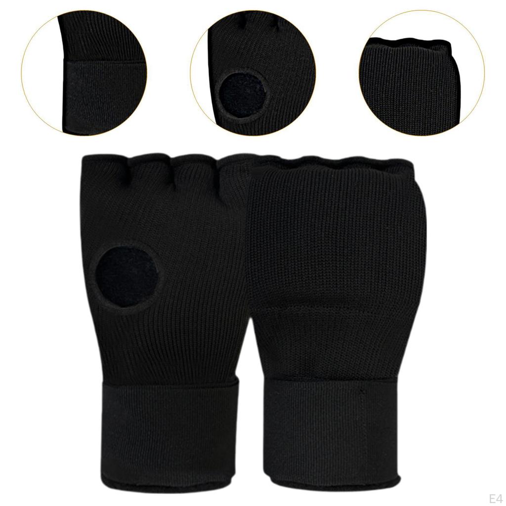 Боксерские внутренние перчатки гелевые бинты для рук снаряжение мягкие перчатки для кикбоксинга половина пальцев для
