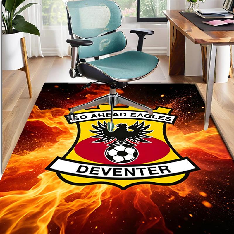 Go Ahead Eagles Pattern Rug, Indoor/Outdoor Mat, for Picnic, Gameroom, Bedroom, Office, Living Room, Home Decor Carpet, Birthday Gift
