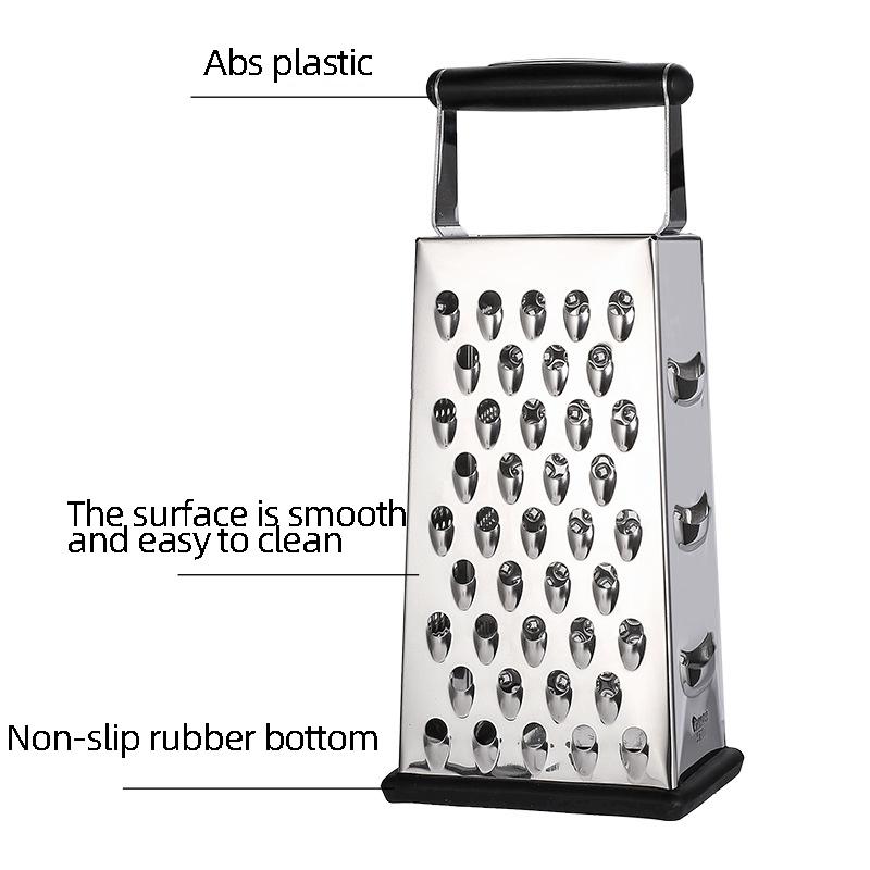 Нержавеющая сталь Стоячая терка для сыра Многофункциональная овощерезка и фрукторезка Терка для сыра и сыра Четырехсторонняя терка для дыни
