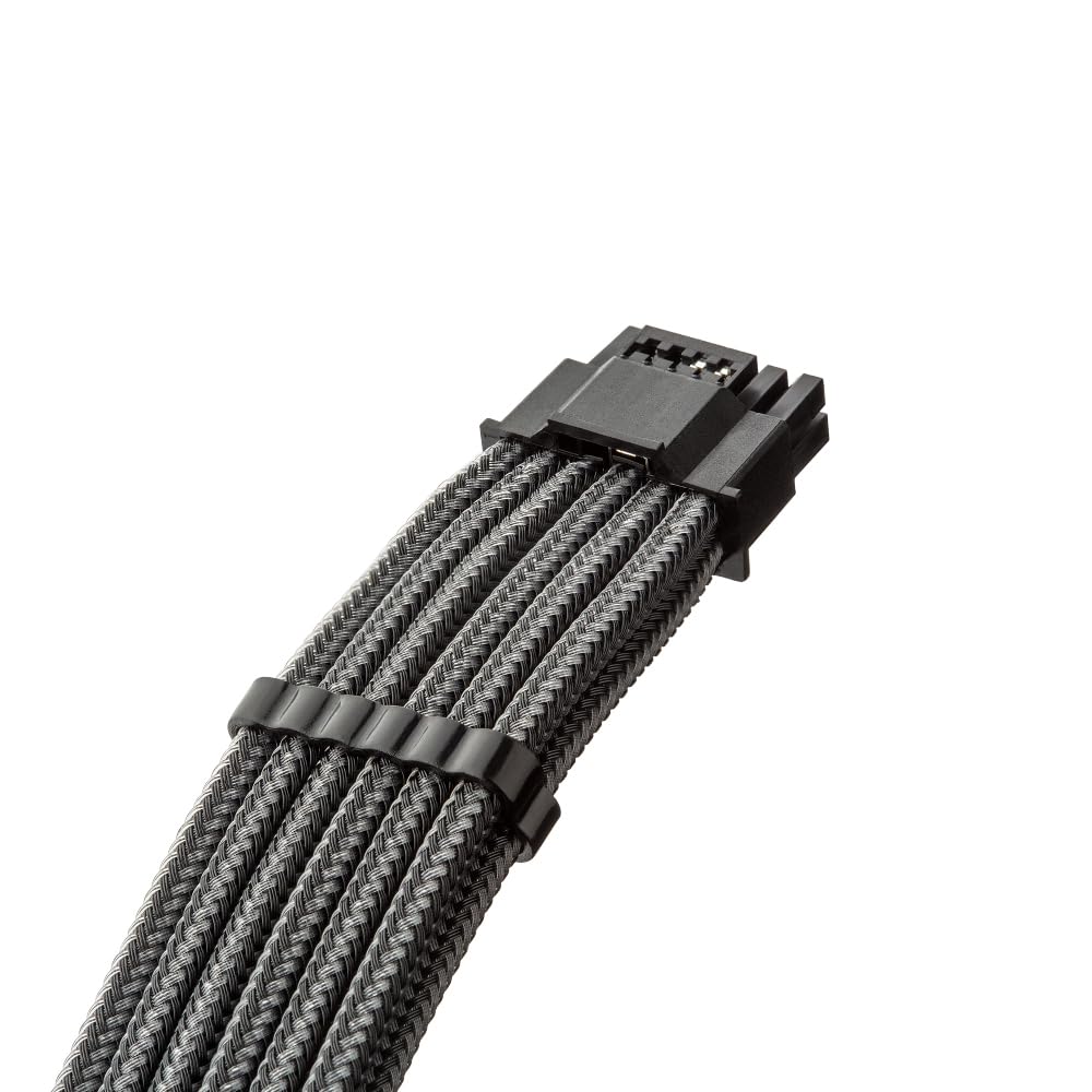 Кабель CableMod Universal Pro ModMesh в оплетке 12VHPWR 90 StealthSense Прямой кабель PCIe 12V-2x6 (Вариант B, Углерод)