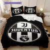 Juventus Heritage: Bold Stripes Legacy Bedding (1 * duvet cover + 2 * pillowcase, without core) Christmas birthday gift Duvet cover and pillowcase