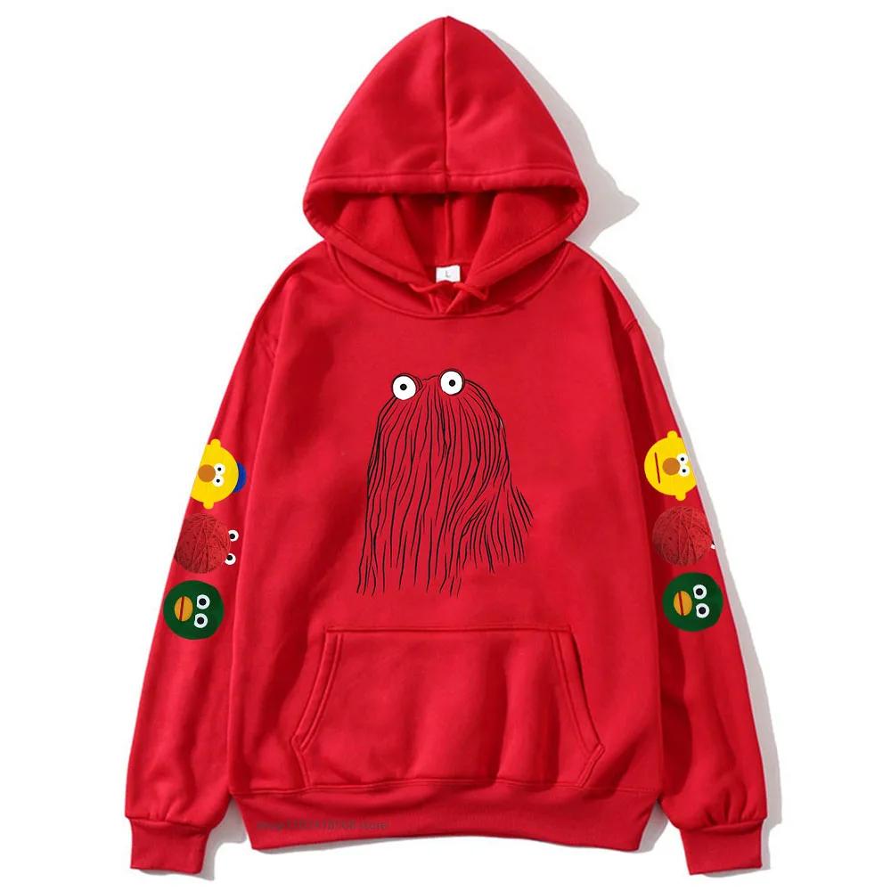 RED GUY толстовки с капюшоном мультфильм Dont Hug Me Im Scared толстовка для женщин зимняя уличная одежда Sudadera