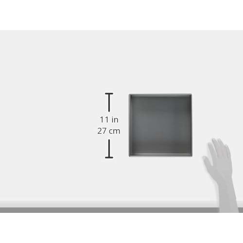 Tiger Crown Ulster Marche Square Baking Mold, 240mm, No. 2362, Body: Aluminum-plated Steel, Reinforcement: Stainless Steel, Japan, WML4702