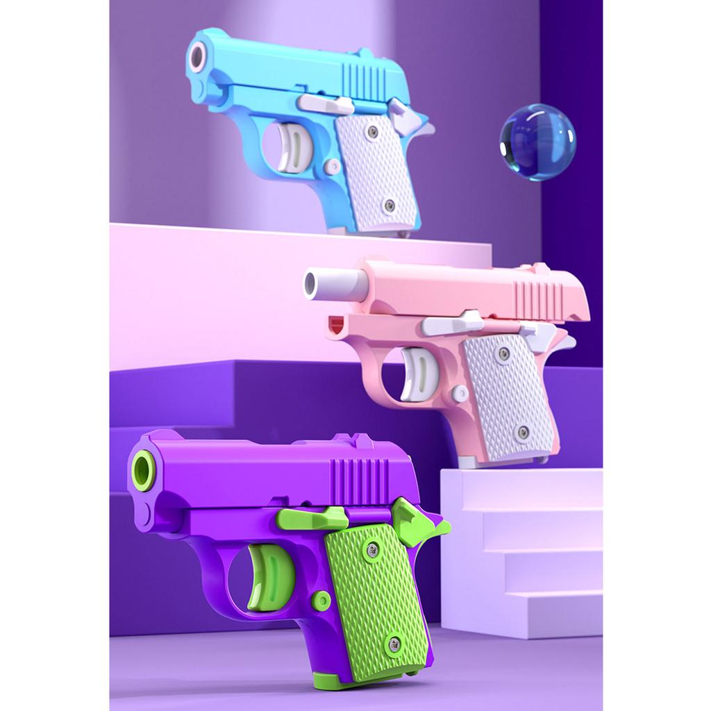 Gravity Fidgets Guns Toy Mini 3D Print Carrot Pistol Stress Toy Playful Entertainment Toy for Adult Kids HandTherapy