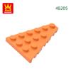 Нетоксичные 50 шт./лот 48205 4x6 Клин Правая пластина Строительные блоки Moc Классические аксессуары Совместимые с Кирпичными игрушками Подарочная коробка для детей