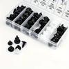 100pcs 6 Types Car Universal Plastic Fastener Plastic Screw Nails