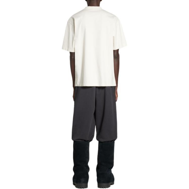 Balenciaga Футболка с круглым вырезом и вышивкой логотипа Bb 764235TQVS89121