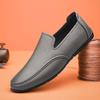 Модные мужские повседневные туфли из натуральной кожи, лоферы, кроссовки, модные, удобные, слипоны, ручной работы, ретро, обувь для вождения