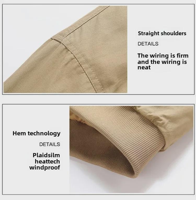 Мужская зимняя куртка Flight Cotton 2024 с воротником из овечьей шерсти, утолщенная, большого размера