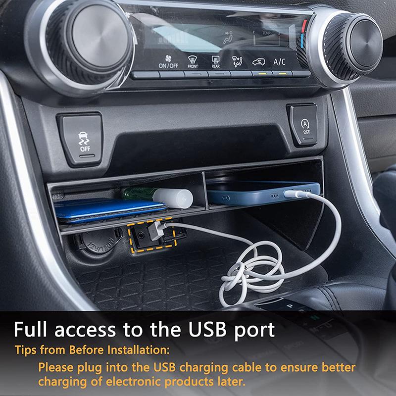 Для Toyota RAV4 XA50 2019~2025 2020 Автомобильный центральный подлокотник Ящик для хранения Центральная консоль Флокированный Органайзер Контейнеры Коробка Аксессуары