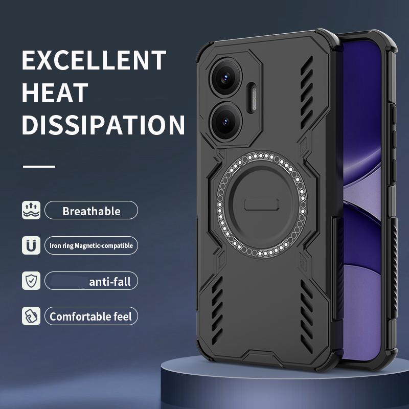 Прочный чехол-броня из ПК+ТПУ с теплоотводом для Xiaomi POCO X8 Pro Max X7 F8 Ultra F7 M8 M7 Pro, магнитный, ударопрочный, защитная крышка