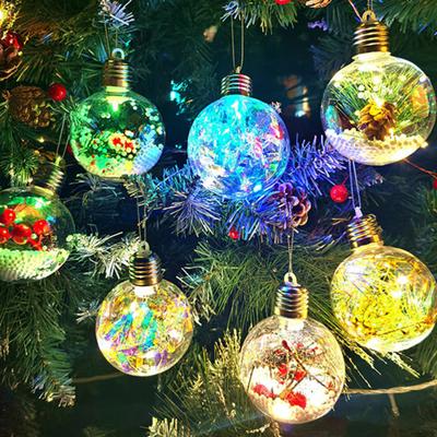 Рождественское украшение LED световые шары мягкое окружающее свечение небьющийся ПВХ праздничные огни праздничный светящийся шар