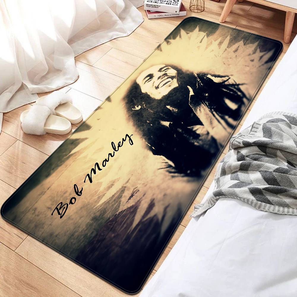 B-Bob Marley Room Mats Retro Multiple Choice Living Room Kitchen Rug Non-Slip Welcome Rug