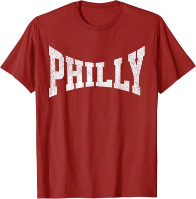 Футболка Philly / Футболка в спортивном стиле Philly для мужчин и женщин НОВАЯ ФУТБОЛКА 2025 Унисекс Футболка