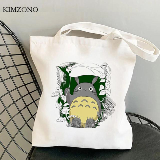 Totoro Shopping Bag Jute Bag Eco Shopper Grocery Reusable Bolsa Bag Net Reusable Jute Bolsas Reutilizables Sacolas
