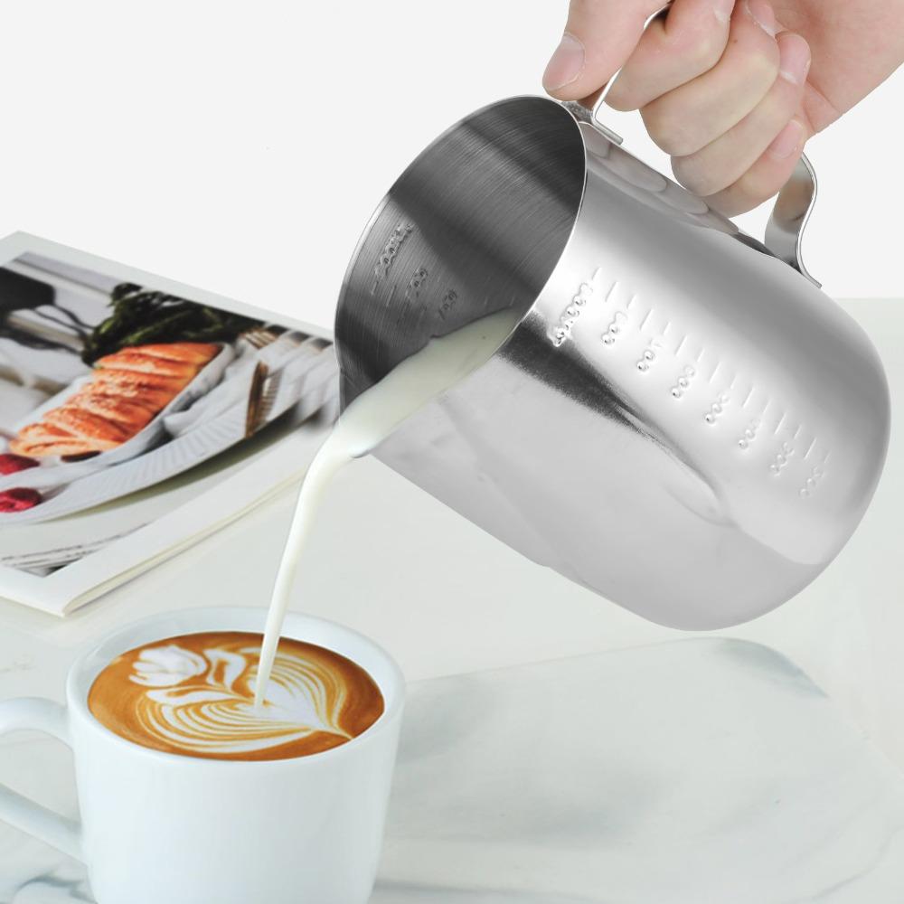 Stainless Steel Coffee Latte Cup 1000ml Frothing Cup Milk Frothing Pitcher Coffee Latte Craft
