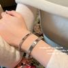 Текстурированный резной золотой браслет со снежинками и драгоценными камнями Antique Sense, 18-каратное позолоченное покрытие, дуга, матовый цветок, браслет из циркона, двойной