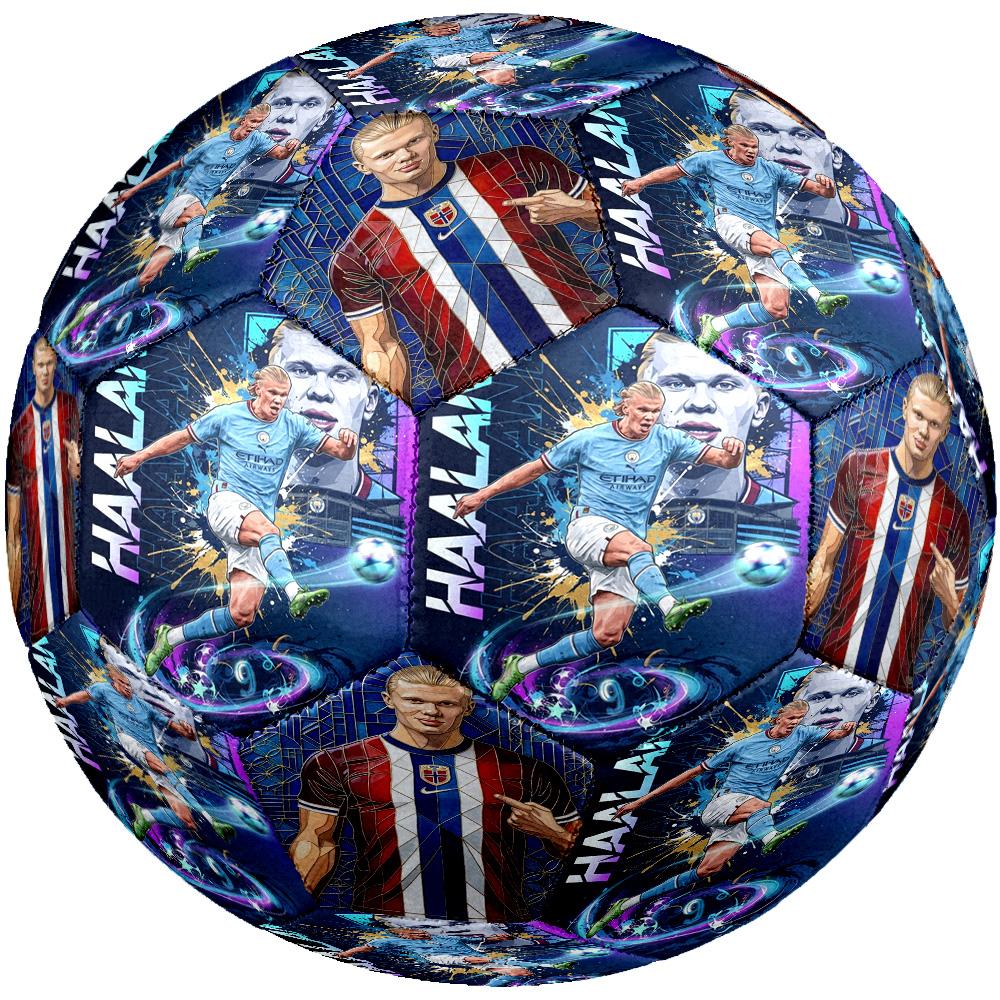 Haaland Golden Striker Size 5 Football Machinestitched Indooroutdoor Universal Football Perfect Gift For Sports Enthusiasts