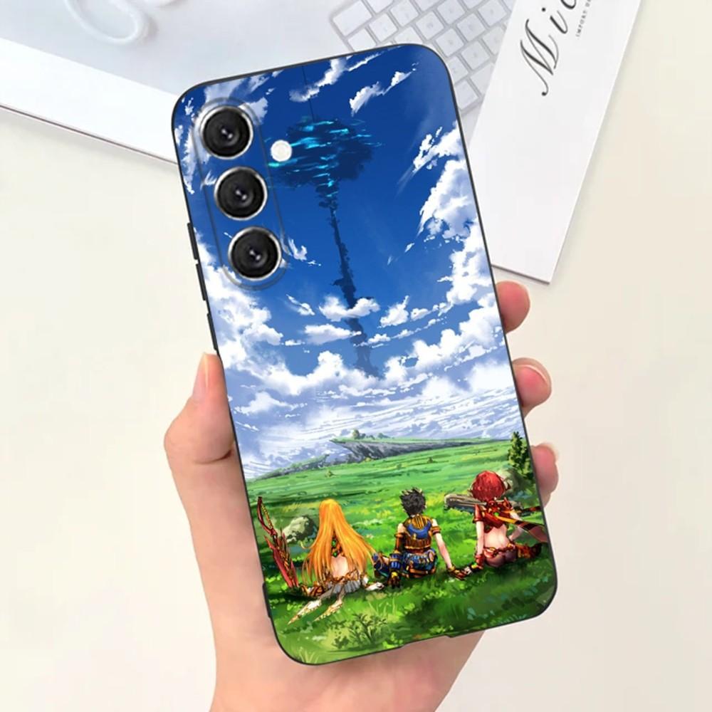 Чехол для телефона Xenoblade Chronicles для Samsung S25, S24, S21, S22, S23, S30, Ultra, S20, Plus, Fe, Lite, Note, 10, 9, 5G Черный