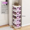 Foldable Shoe Rack PPE Material Multi-storey Storage Shoes Cabinets Save Space Modern Simplicity Dustproof Storage Containers