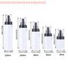 Дорожный флакон-дозатор Пустые флаконы для лосьона Многоразовый косметический контейнер Нажимной тип Женский макияж Увлажняющие средства 30мл-120мл