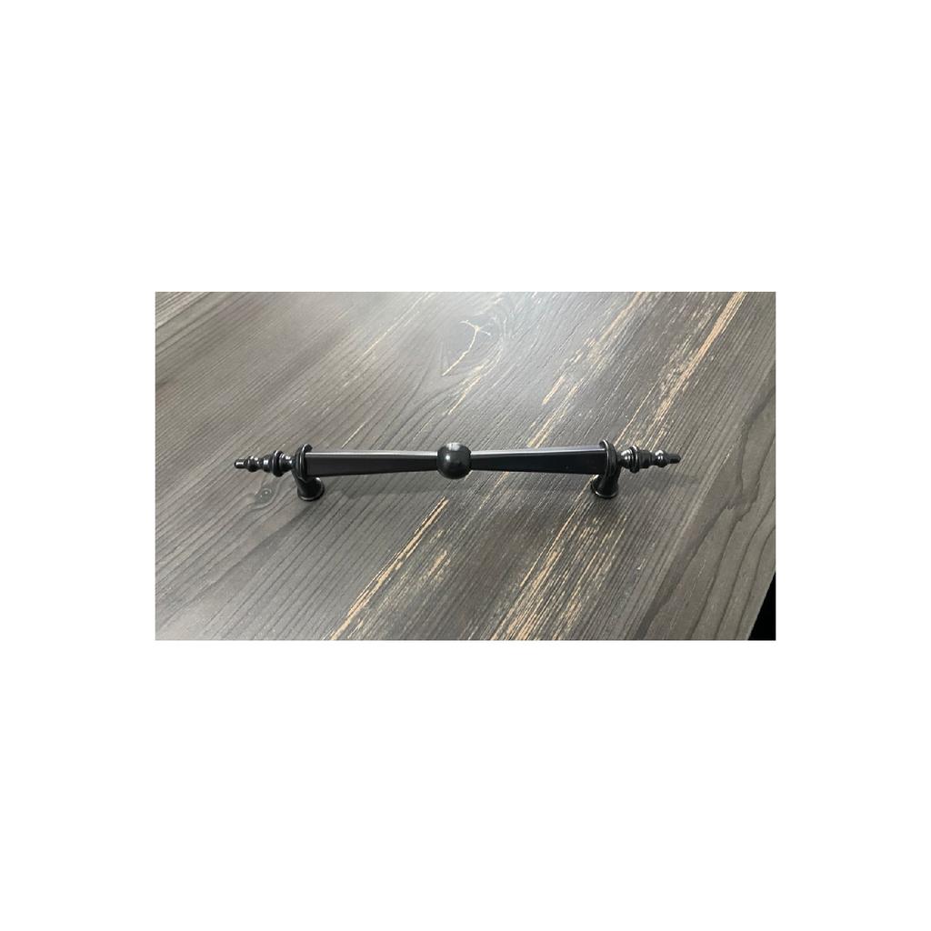 Ручка из полимерного мрамора 128 мм, черная