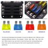 6/12 Way Blade Fuse 12-24V Car Boat Fuse Box Holder With Plastic Cover For Power Panel Board Camper RV Accessorie