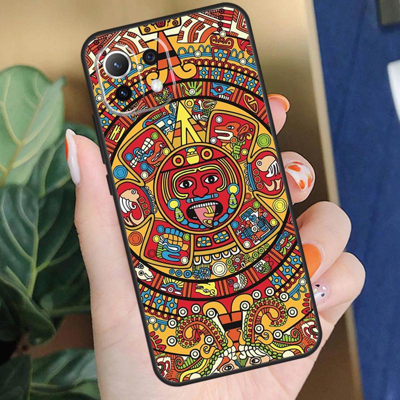 Чехол с календарем Майя для Xiaomi 15T 14T 13T Pro 14 15 Ultra 17 Pro Max POCO X7 F8 Pro X5 X6 F5 F6 F7 Чехол