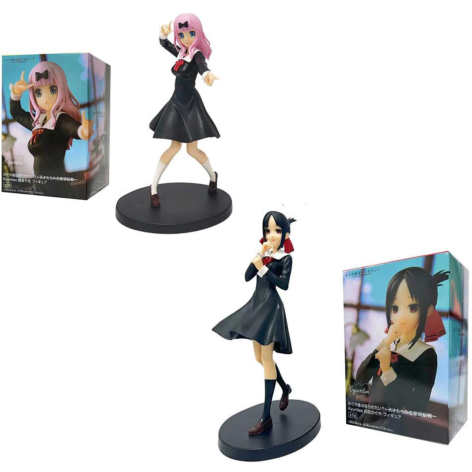 Kaguya-sama: Love Is War 18 см Аниме Фигурка Кавайная Девочка Фудзивара Тика Синомия Кагуя Экшен Коллекционная Модель Кукла Игрушка Подарок