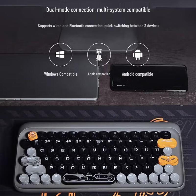 LOFREE Dot Wireless Bluetooth Backlit Mechanical Keyboard