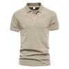 Men's Polo Shirt Summer New Collar European and American Sport Casual Men's Solid Color Short Sleeved T-shirt