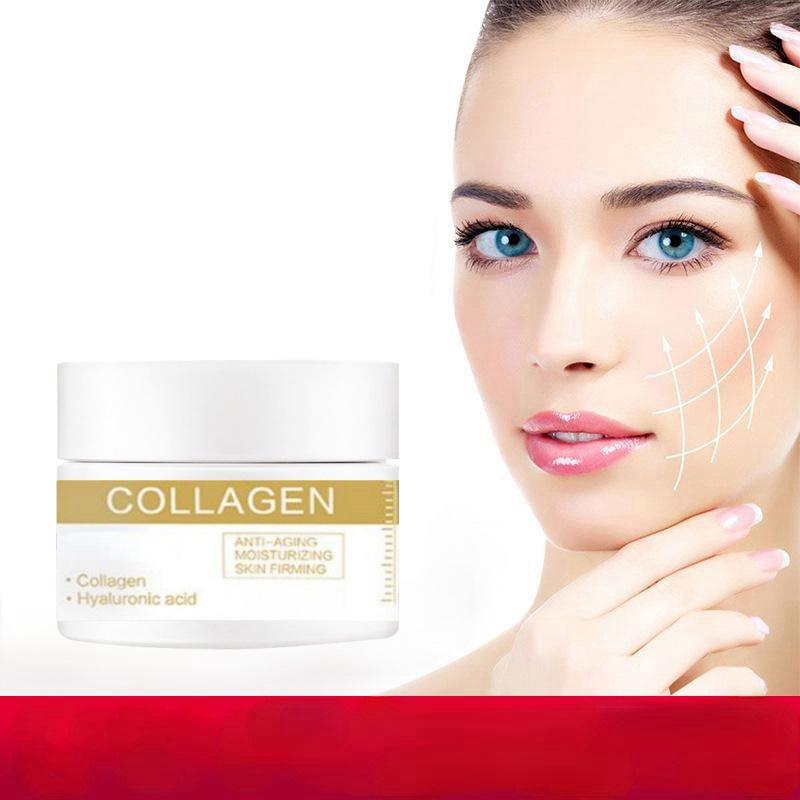 Коллагеновый увлажняющий крем для лица подтягивает и опресняет мелкие морщинки, увлажняет и осветляет кожу, ленивый крем для лица
