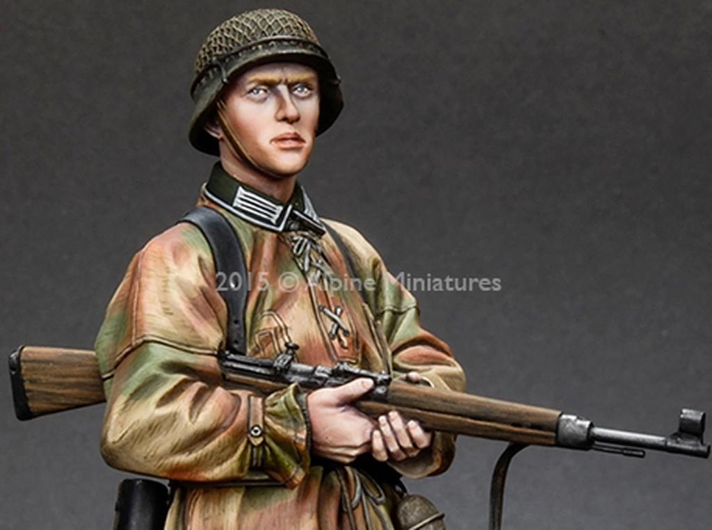 Alpine Miniatures масштаб Панцергренадер Фельдхернхалле Смоляной набор AM16030 1/16 (человек)