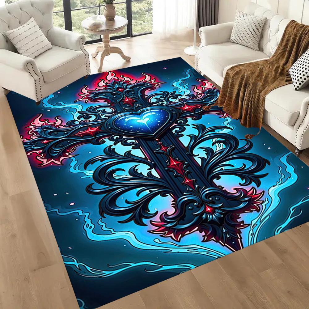 Gothic Style Carpet Design for Dining Room Hallway Living Rooms Decorate room Anti-slip Rug Office home decor Wedding Party Gift