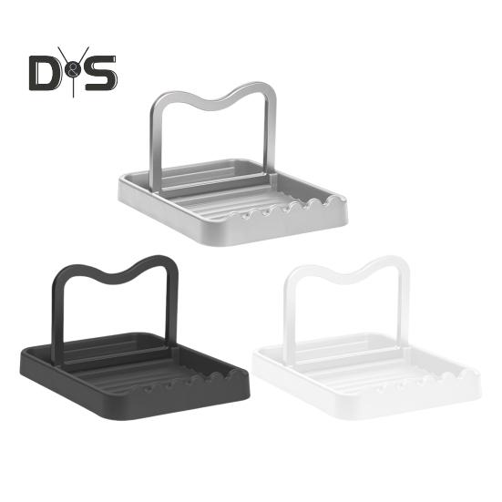 Держатель для крышки кастрюли Стойка для посуды Нескользящая конструкция Легко чистить Складная подставка для крышки кастрюли