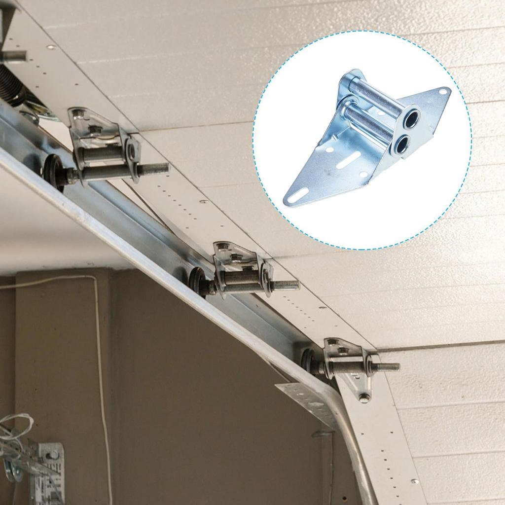 Упаковка из 6 портативных петель для гаражных ворот из нержавеющей стали, включает 8 винтов для прочного и высокопроизводительного ежедневного использования