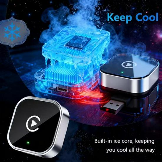 New 2-in-1 Wireless Android Auto & CarPlay Adapter Box