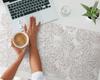 Protective Decorative Mat for Office Table Monstera Leaves Pattern 100x50 cm