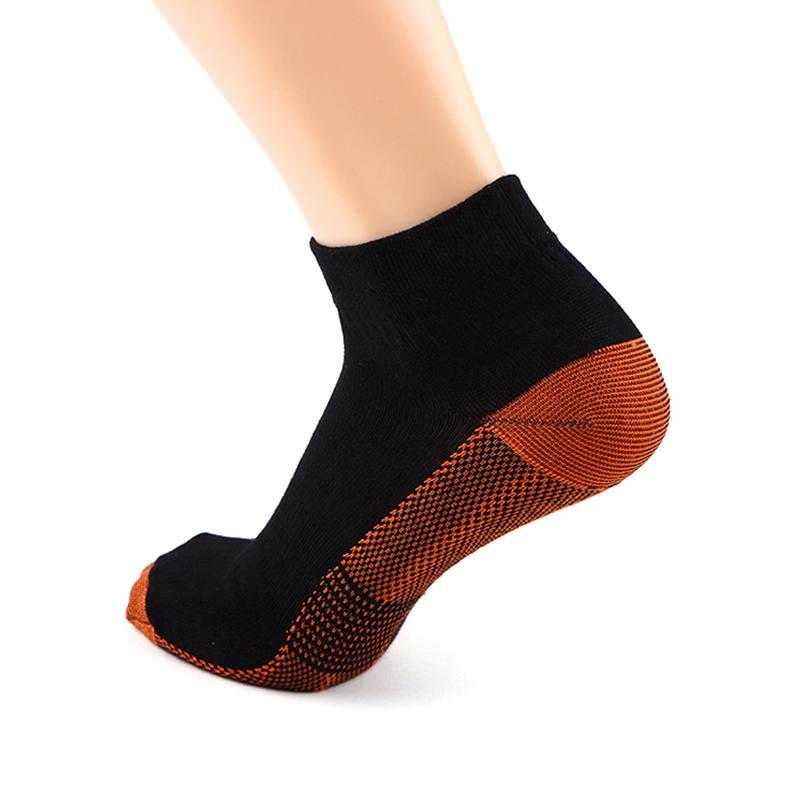 Унисекс, медное волокно, поддержка свода стопы, облегчение боли, пяточные шпоры, подошвенный фасциит, носки