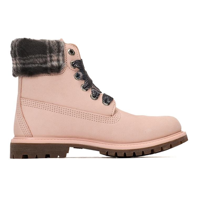 (WMNS) Timberland Lindon Woods 6 Inch Waterproof Boot 'Pink Nubuck and Black Printed Collar' Women's A2MB3662
