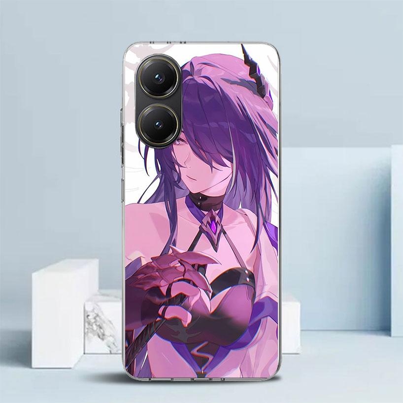 Чехол Honkai Star Rail Acheron с мягкой обложкой для Xiaomi Poco F7 Ultra X7 X6 X5 Pro M7, чехол для телефона Redmi 15 15C 13 13C 12 12C 10 10C с принтом