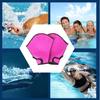1 Pair Swimming Webbed Gloves Water Resistance Training Men Women Beginner Aquatic Fitness