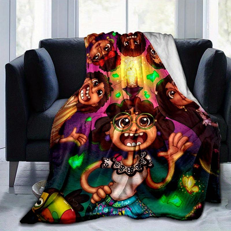 1pc. Cartoon Voodoo Dolls Blanket, Unique Home Decor for Any Season, Perfect Gift Idea for Friends and Family, Vibrant Colors and Detailed Artwork Mak