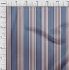 oneOone Cotton Flex Blue Fabric Stripes Craft Projects Decor Fabric Printed By The Yard 40 Inch